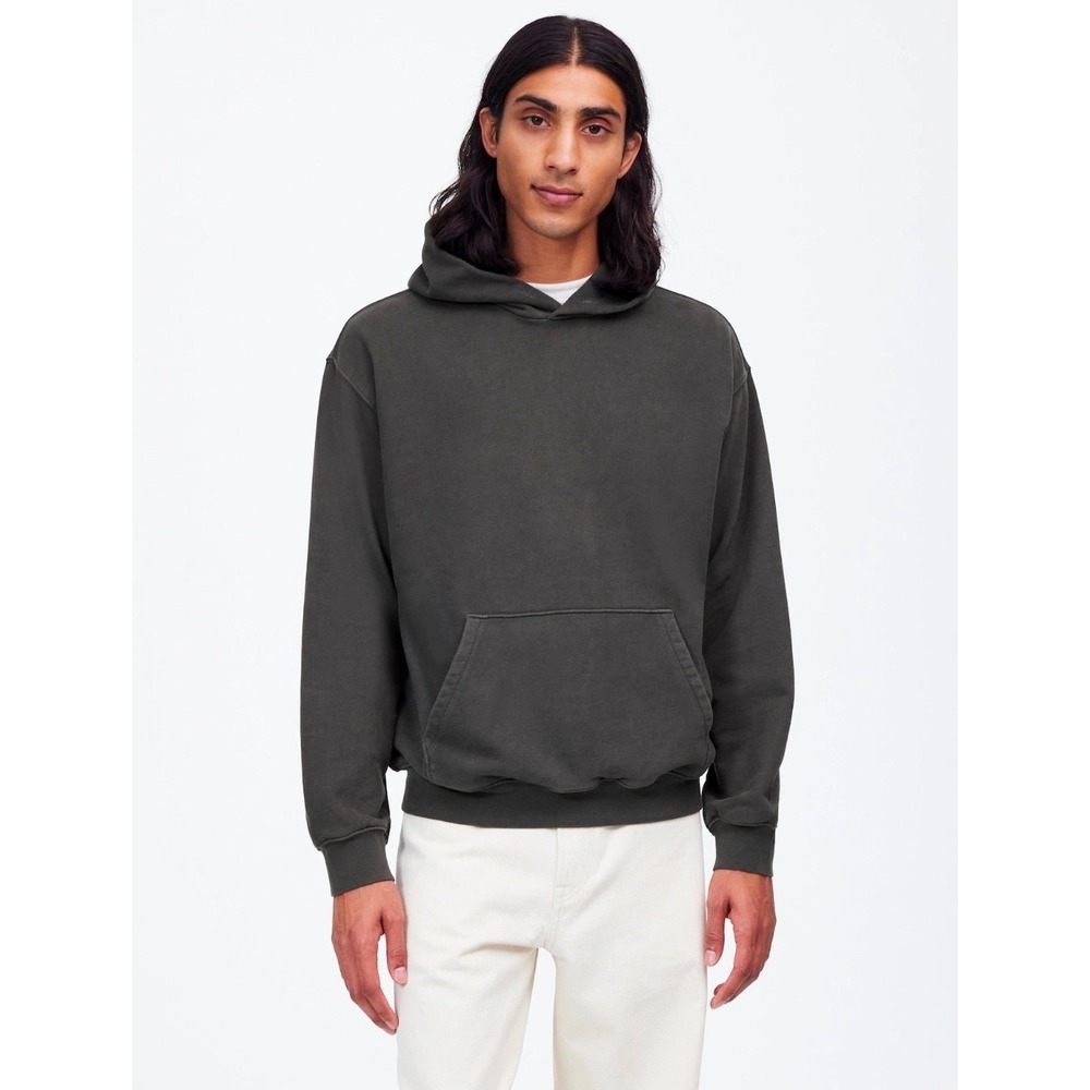 Madewell McCarren Hoodie French Terry Heavyweight Hoodie Charcoal Grey XL Mens